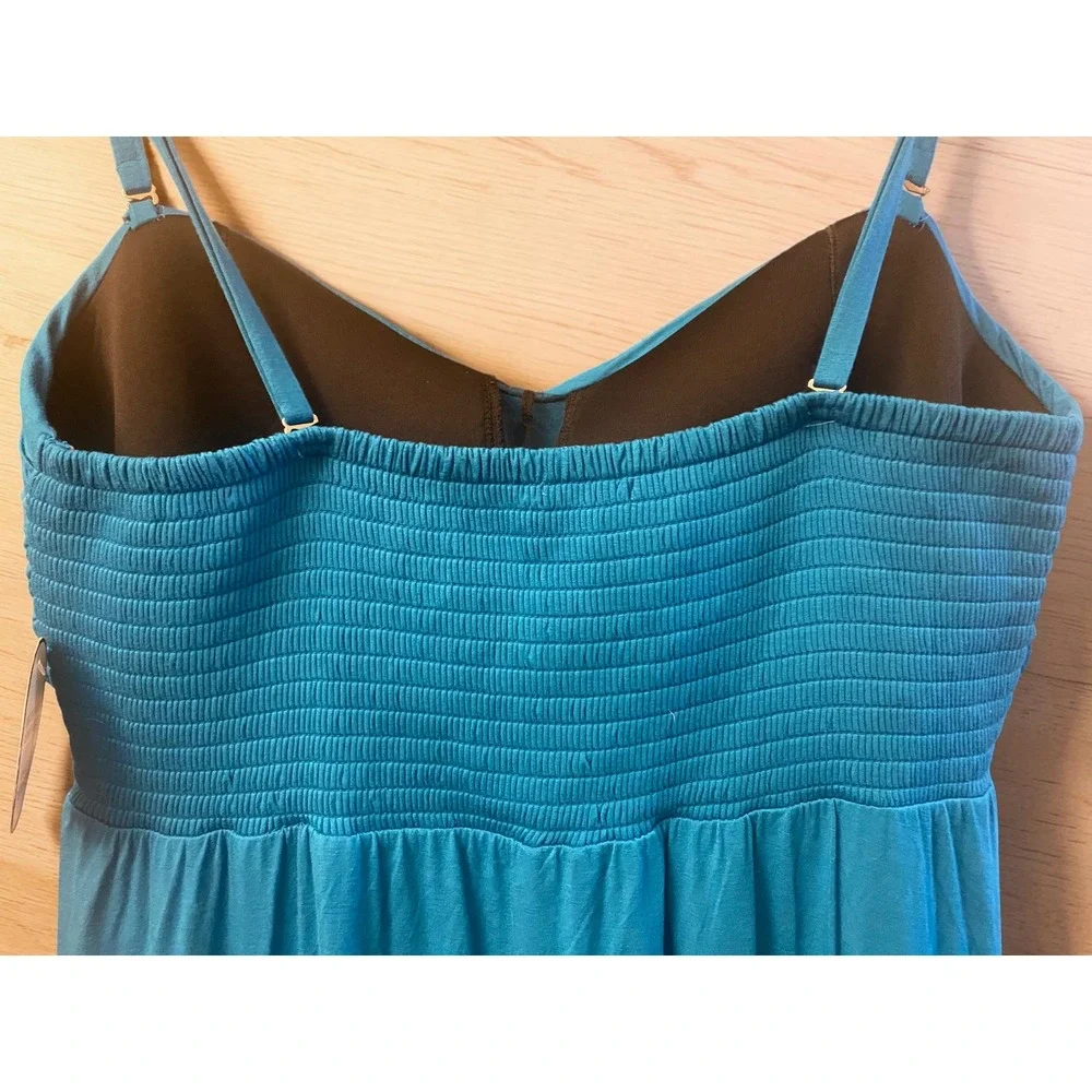 Soma Intimates Twist Front Multi Way Straps Peacock Blue XXL Halter Dress NWT
